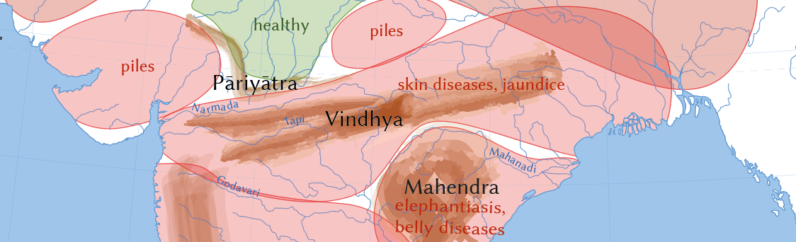 Disease distribution acc. to the Suśrutasaṃhitā